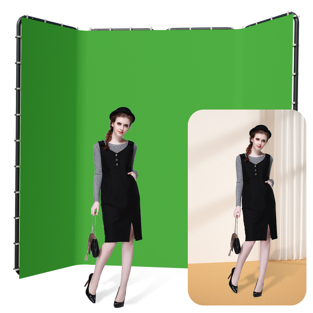 Green Screen Collapsible - SH 2.4x4M Background Stand Frame With