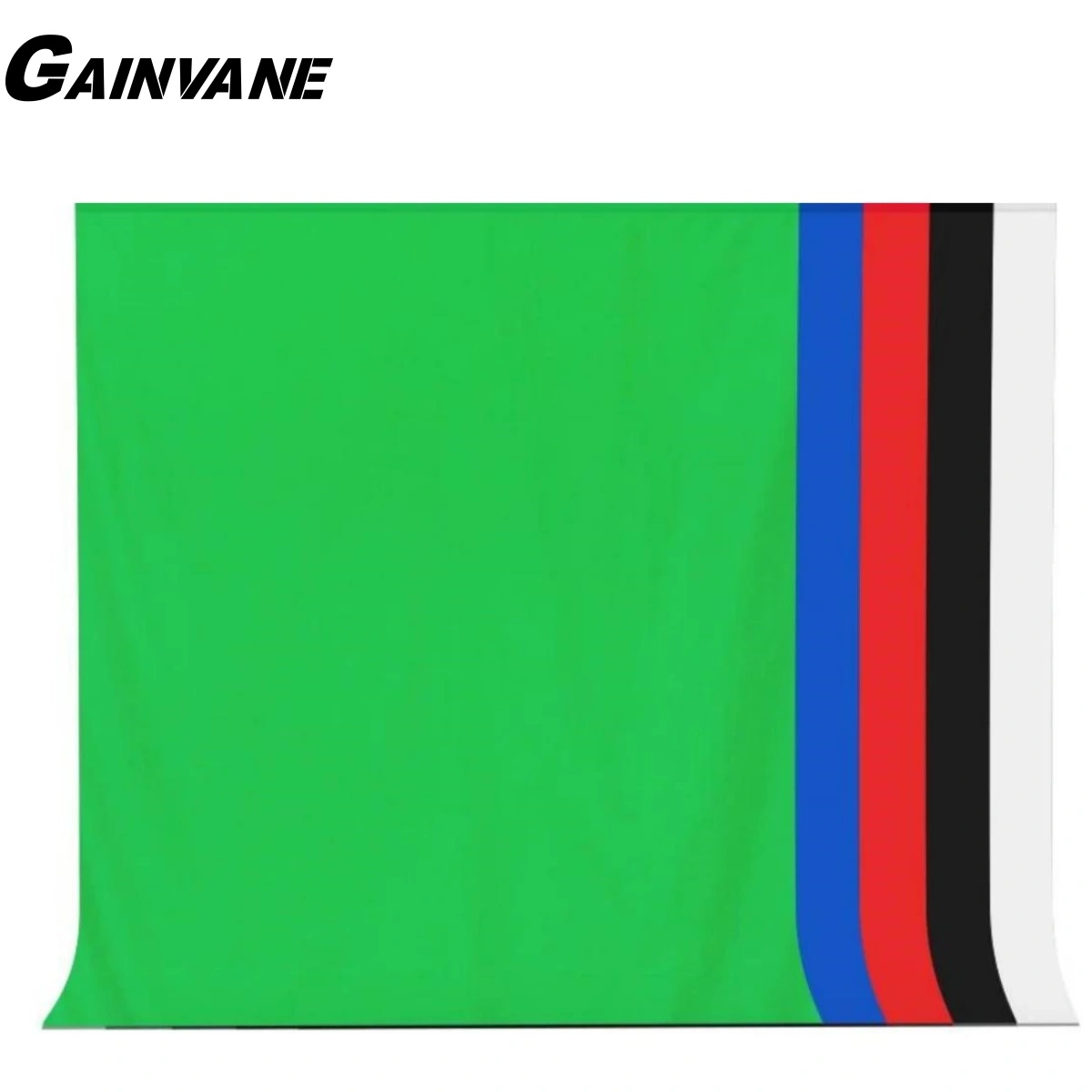 Green Screen Collapsible - GAINVANE Backdrop Cloth White Black Green