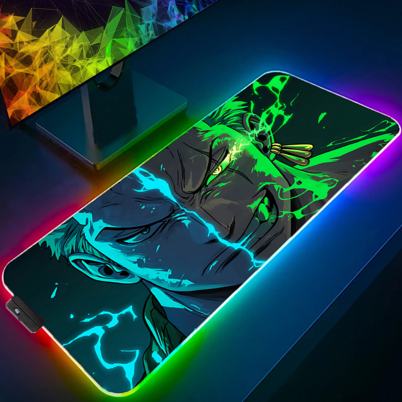 Esports Gaming Mice - ONE PIECE Zoro Mouse Pad RGB