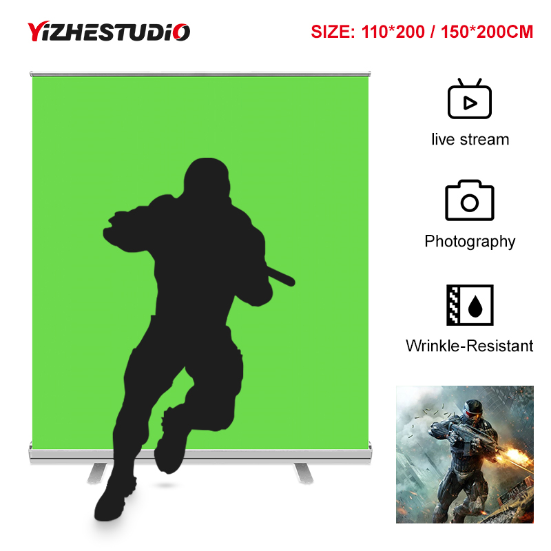 Green Screen Collapsible - Collapsible Backdrop,Wrinkle-Resistant Fabric and Ultra-Quick Setup
