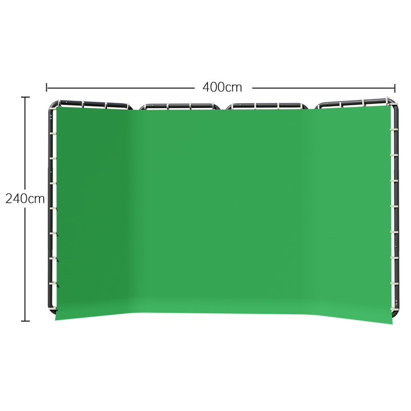 Green Screen Collapsible - SH 240x400cm Background Stand Frame With