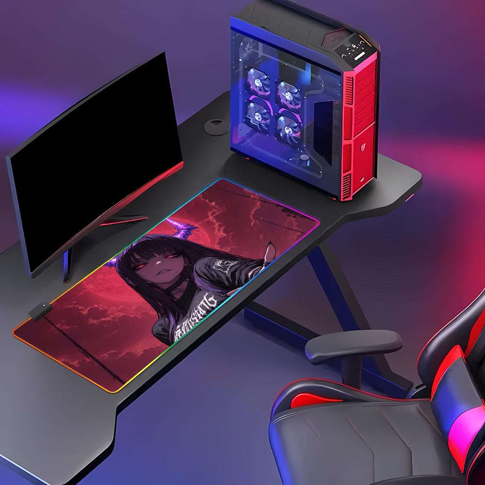 HYBXAXC Dark Goth Devil Elf An - Mouse Pad Extended Rgb 评论和价格