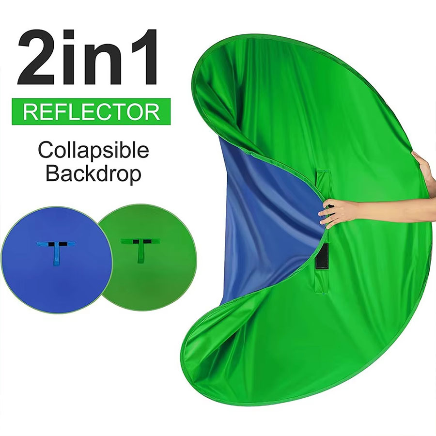 Green Blue Double-Sided Screen - Green Screen Collapsible 评论和价格