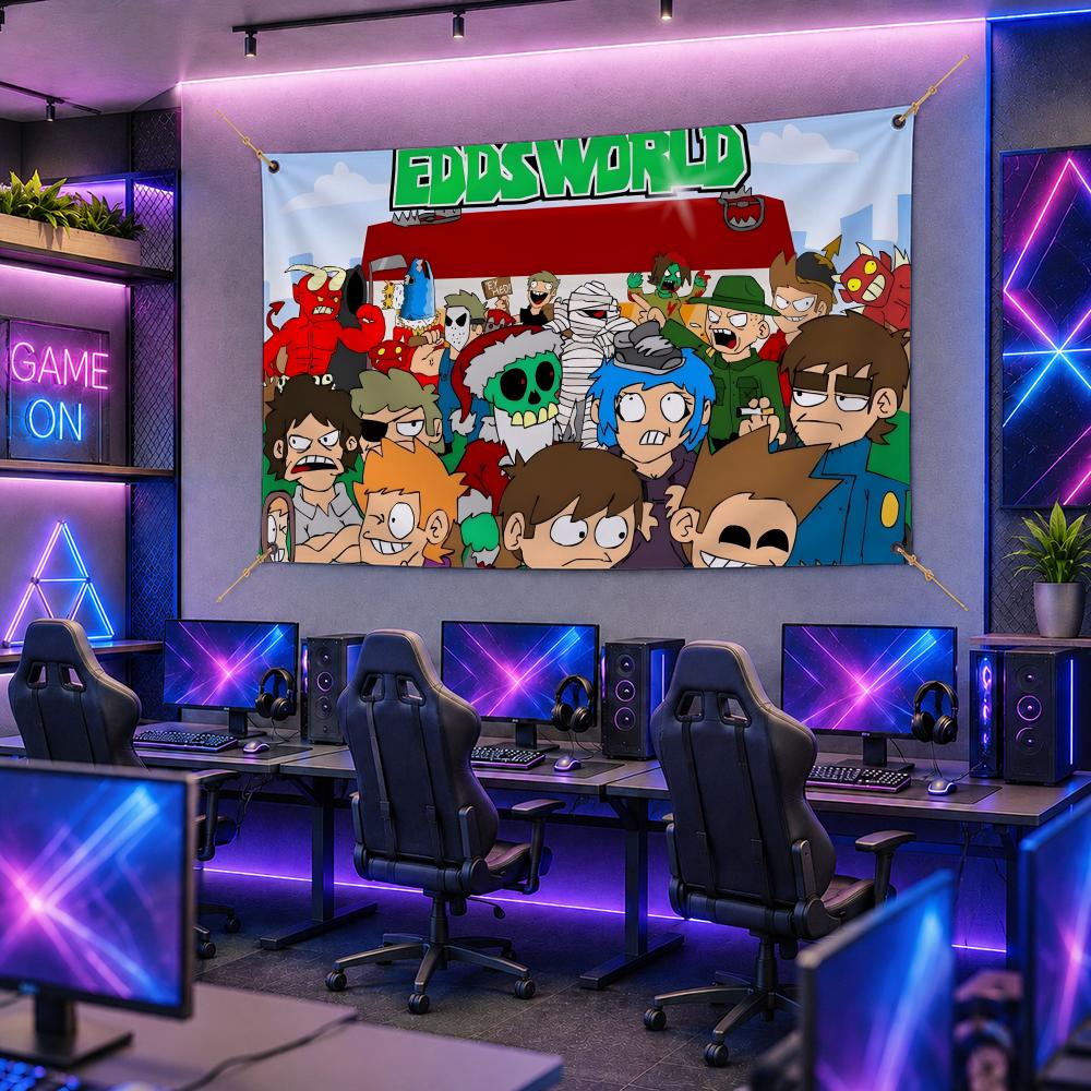 Popular Cartoon E-EddsworldS F - Esports Gaming Banner 评论和价格