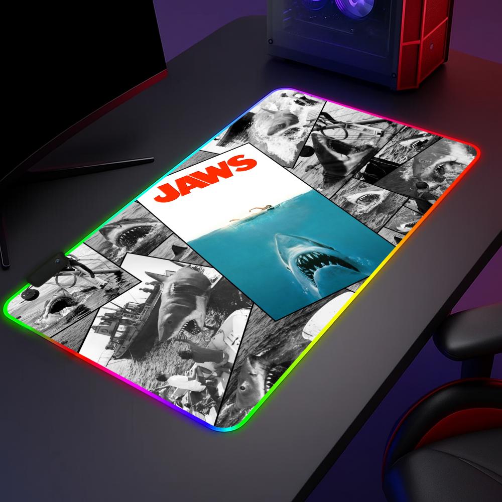 Jaws Movie Ocean S Mouse Pad R - Mouse Pad Extended Rgb 评论和价格