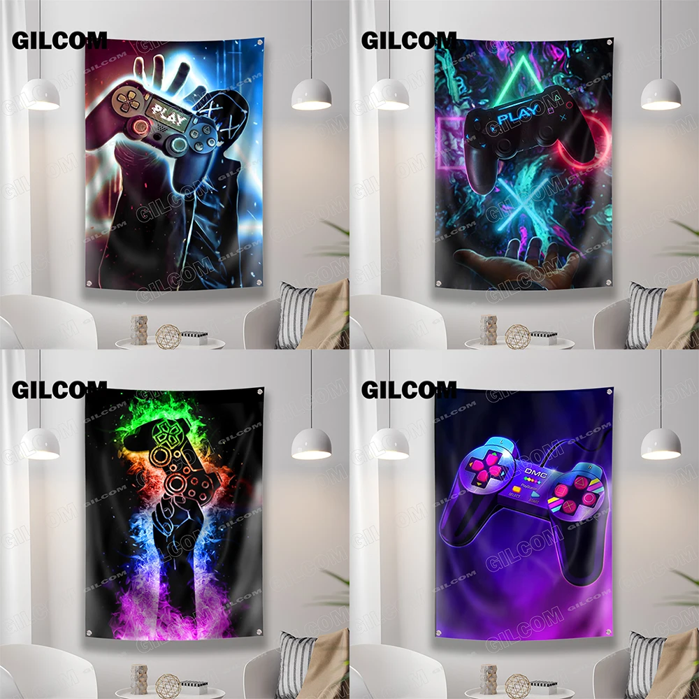 Gaming Room Flag Cool Punk Sty - Esports Gaming Banner 评论和价格
