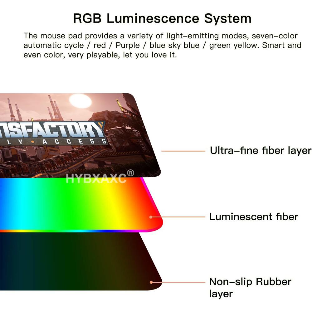 RGB LED HD Satisfactory Mouse  - Mouse Pad Extended Rgb 评论和价格