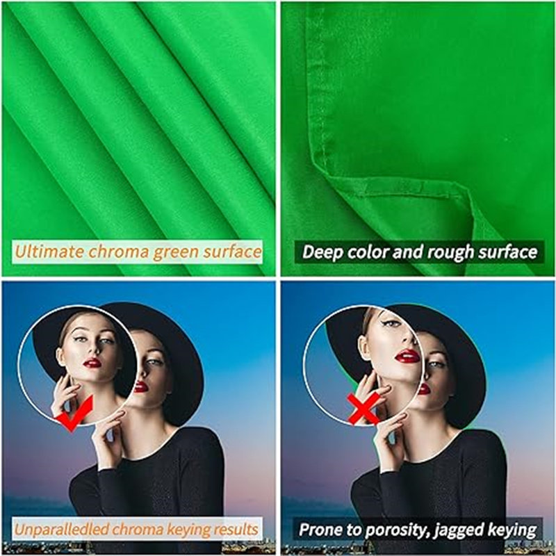 GAINVANE Backdrop Cloth White  - Green Screen Collapsible 评论和价格