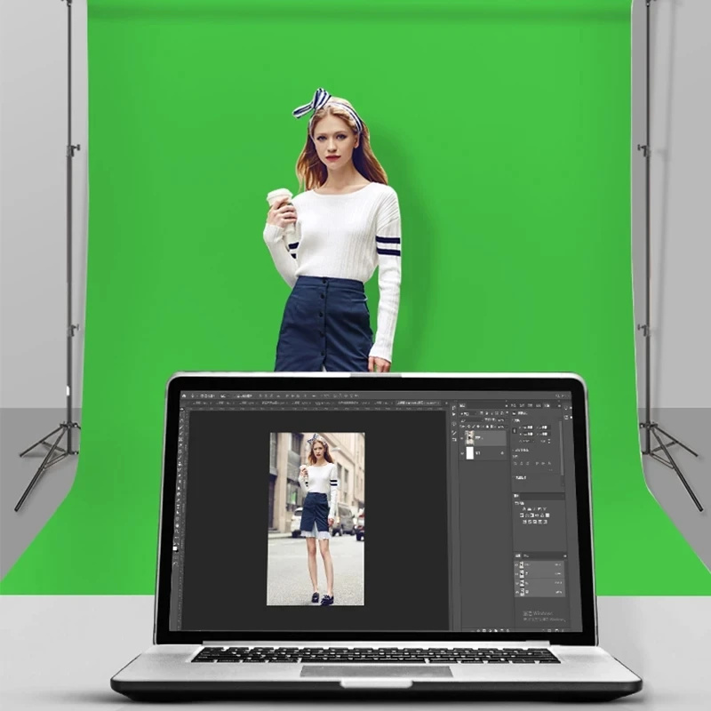 GAINVANE Backdrop Cloth White  - Green Screen Collapsible 评论和价格