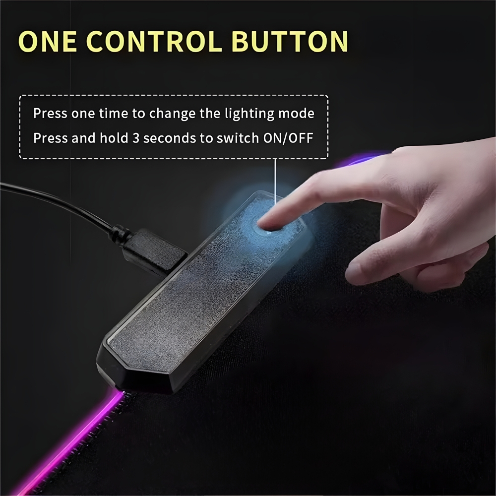 Mouse Pad Large RGB backlit es - Mouse Pad Extended Rgb 评论和价格