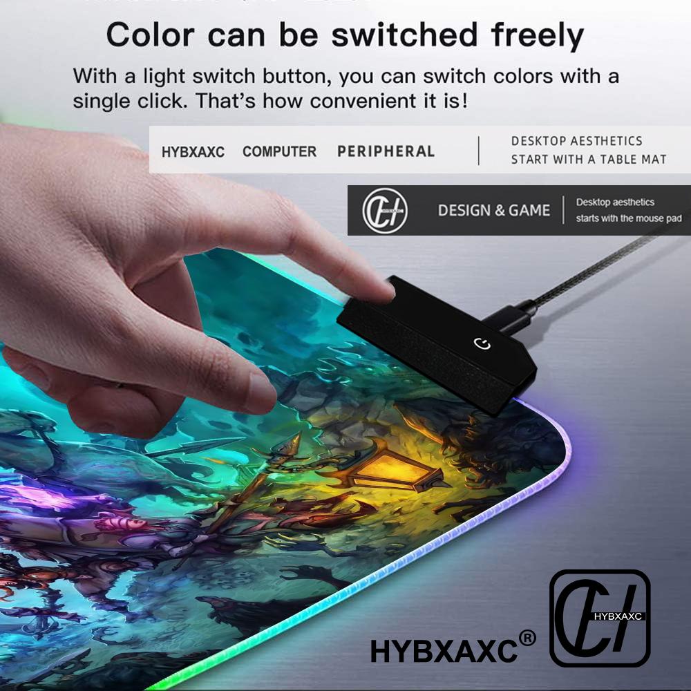 LED HD RGB Tibia Mouse Pad Ove - Mouse Pad Extended Rgb 评论和价格
