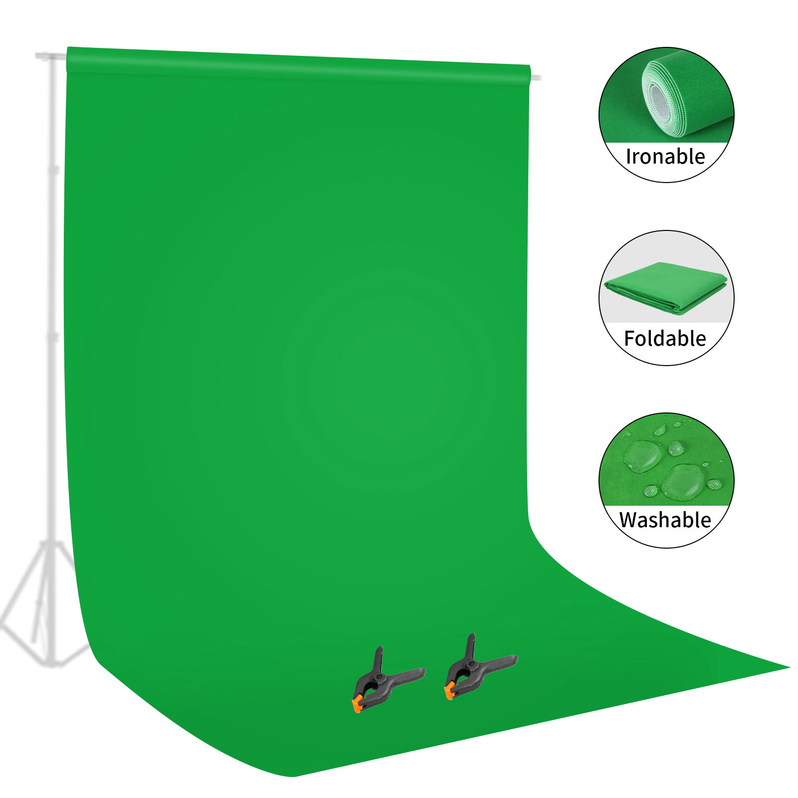 Selens Green Screen Backdrop C - Green Screen Collapsible 评论和价格