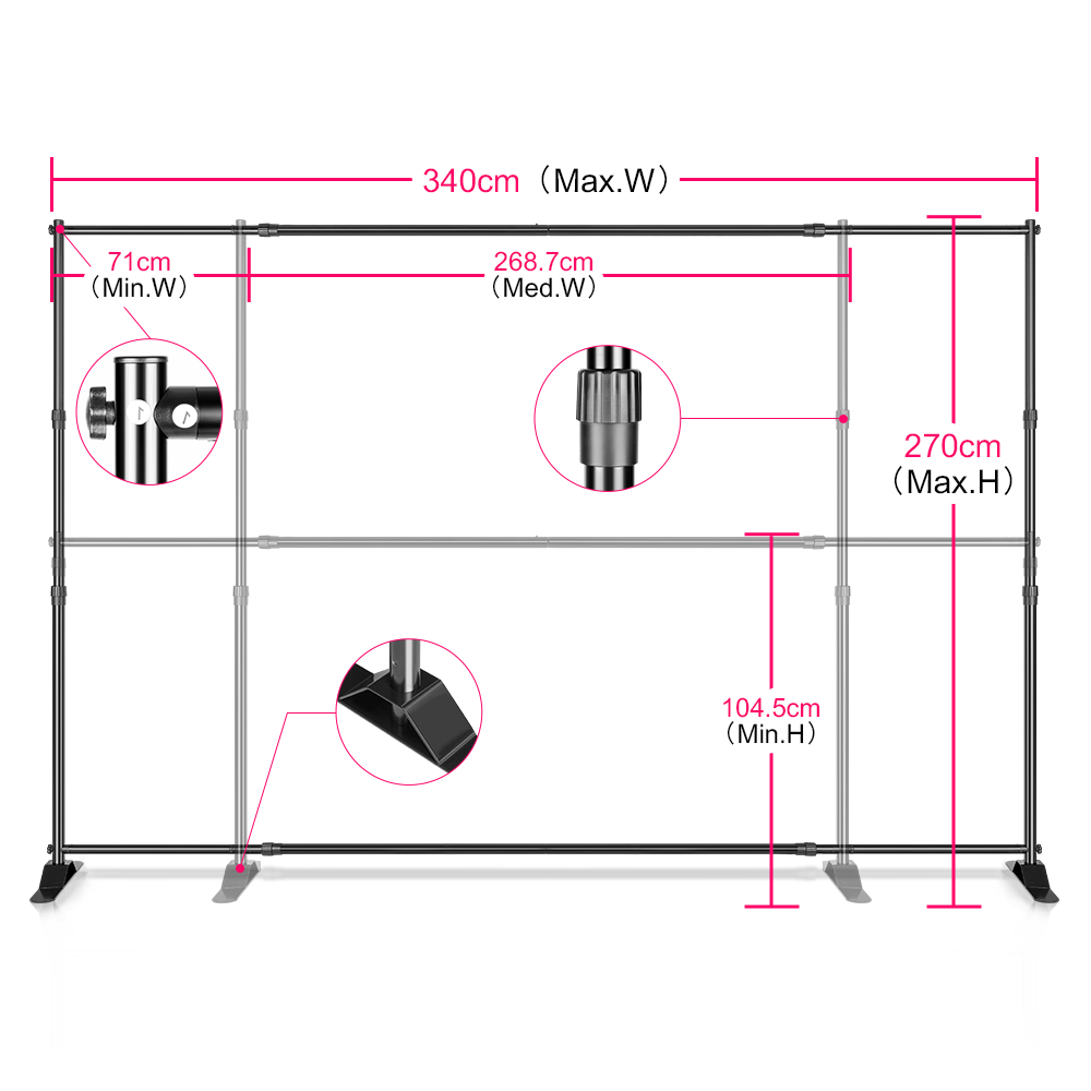 Background Stand Photo Frame P - Green Screen Collapsible 评论和价格