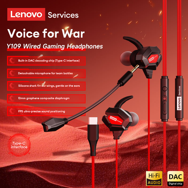 Lenovo Y109 Wired Gaming Heads - Esports Gaming Phone 评论和价格