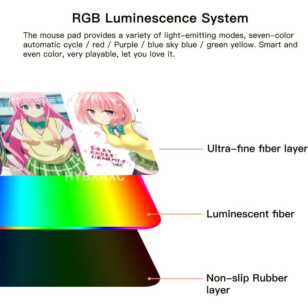 Rubber Mouse Pad To Love-Ru HD - Mouse Pad Extended Rgb 评论和价格